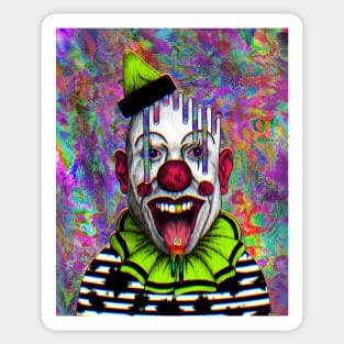 CLOWN ON ACID Sticker